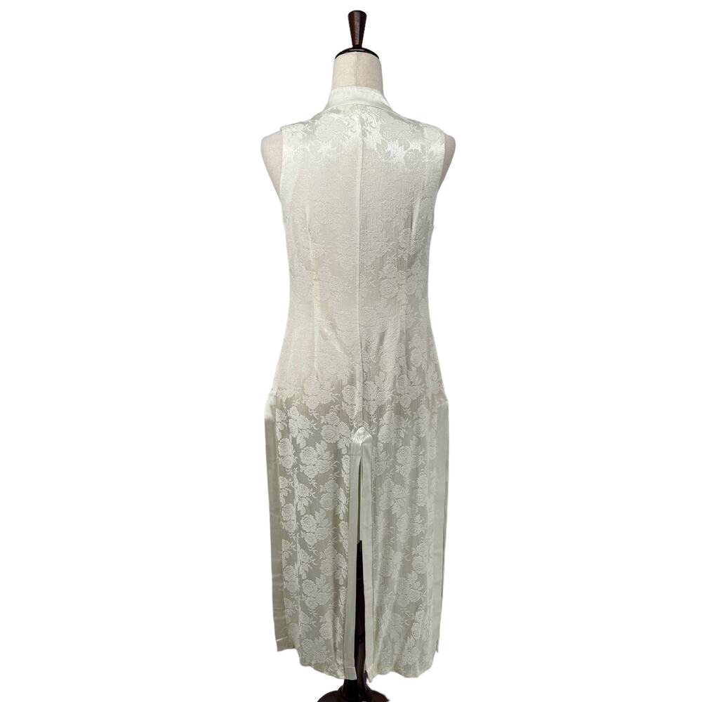 Vtg Cache High Collar Button Down Longline Vest 8… - image 4